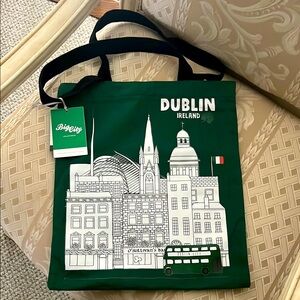 Big City Dublin Ireland 🇮🇪 Cityscape Shopper Tote Bag - brand new with tags!